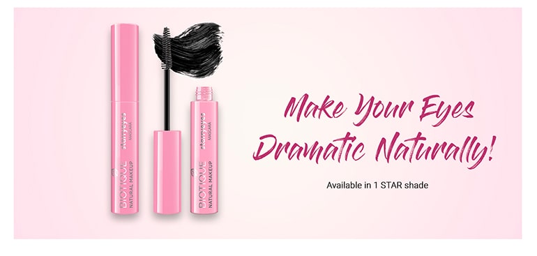 Biotique natural makeup starryeyes mascara, ebony black, 8ml A+ image