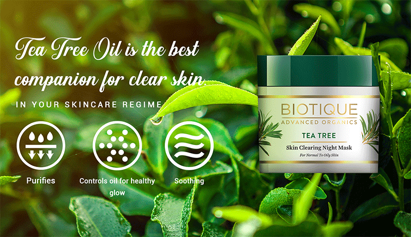 Tea tree skin clearing night mask 50gm A+ image