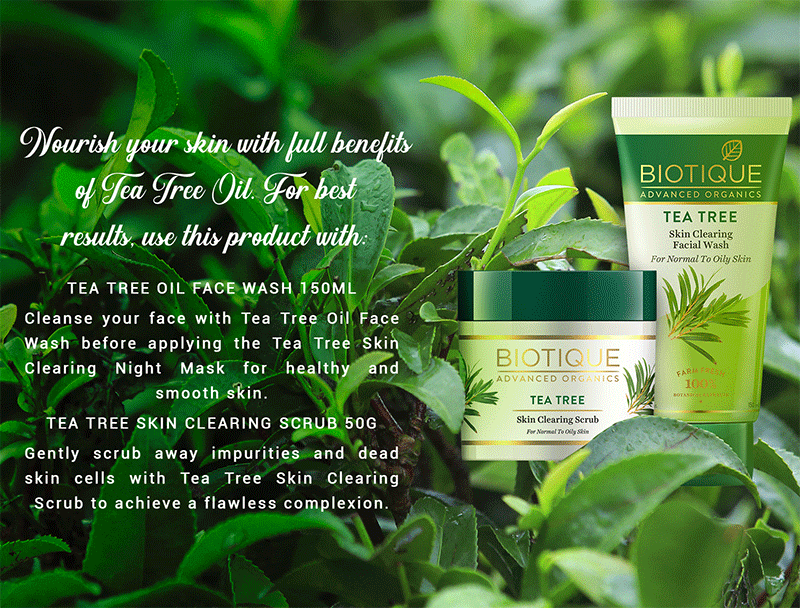 Tea tree skin clearing night mask 50gm A+ image
