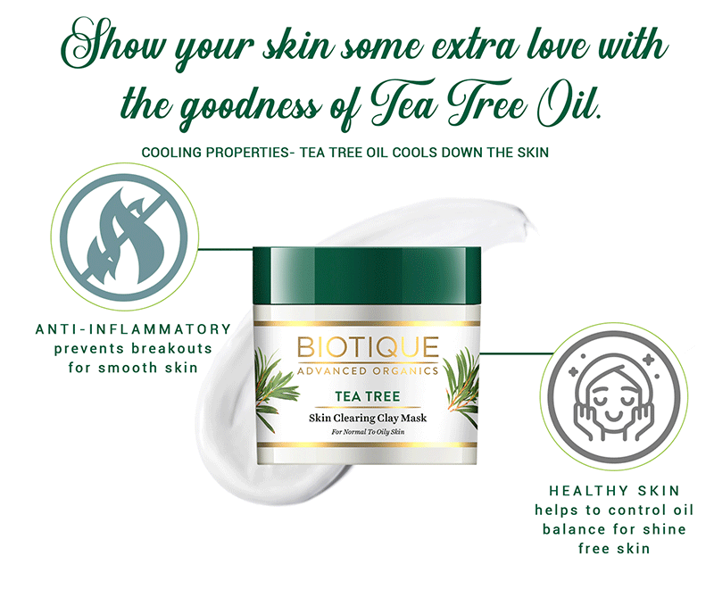 Tea tree skin clearing clay mask 70gm A+ image