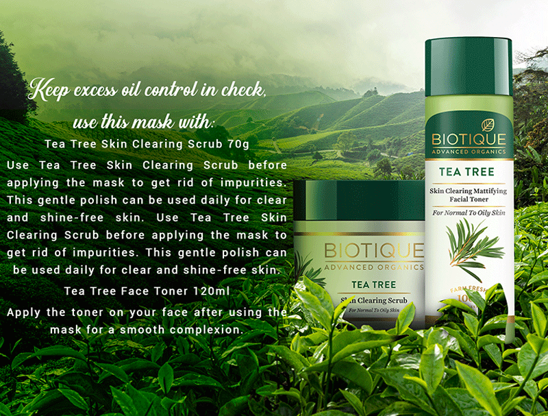 Tea tree skin clearing clay mask 70gm A+ image