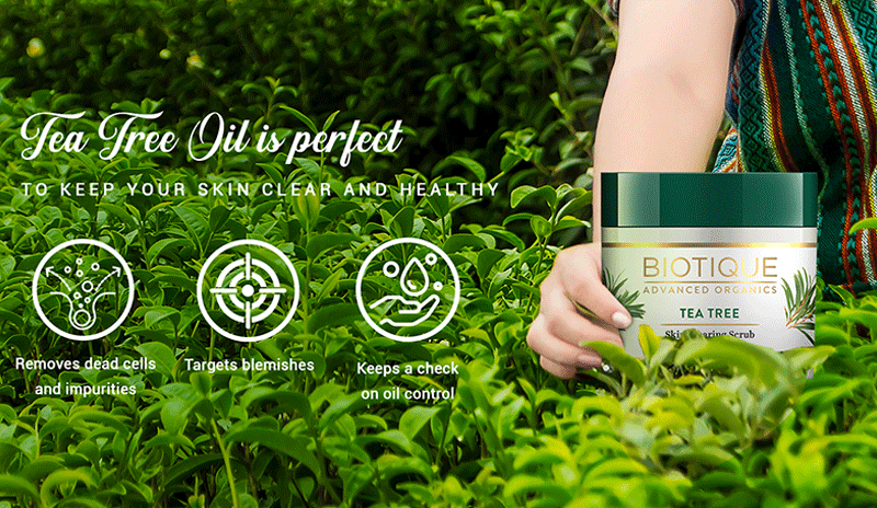 Tea tree skin clearing scrub 50gm A+ image