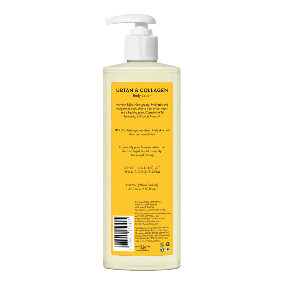 BIOTIQUE UBTAN & COLLAGEN Body Lotion - 400ml
