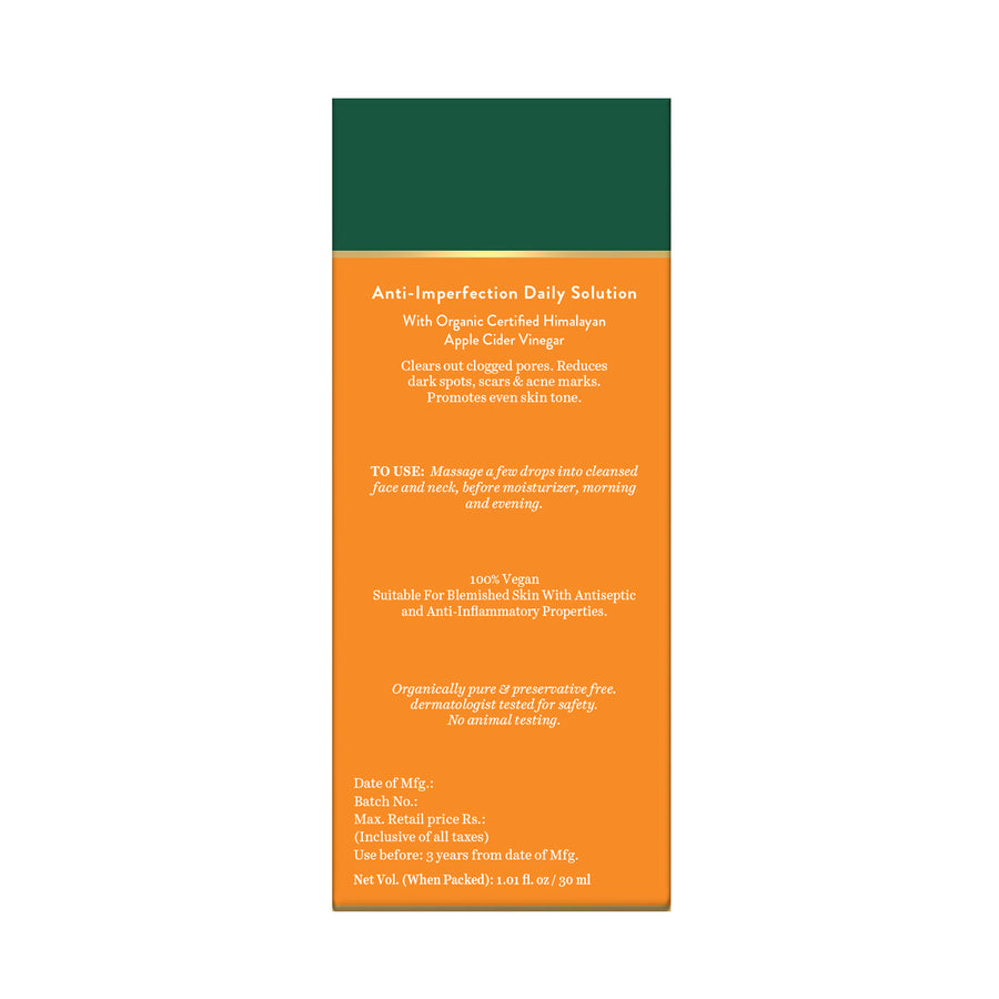Apple cider Vinegar anti imperfection daily solution 30ml