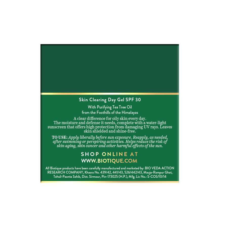 Tea Tree skin clearing day gel SPF 30 50gm