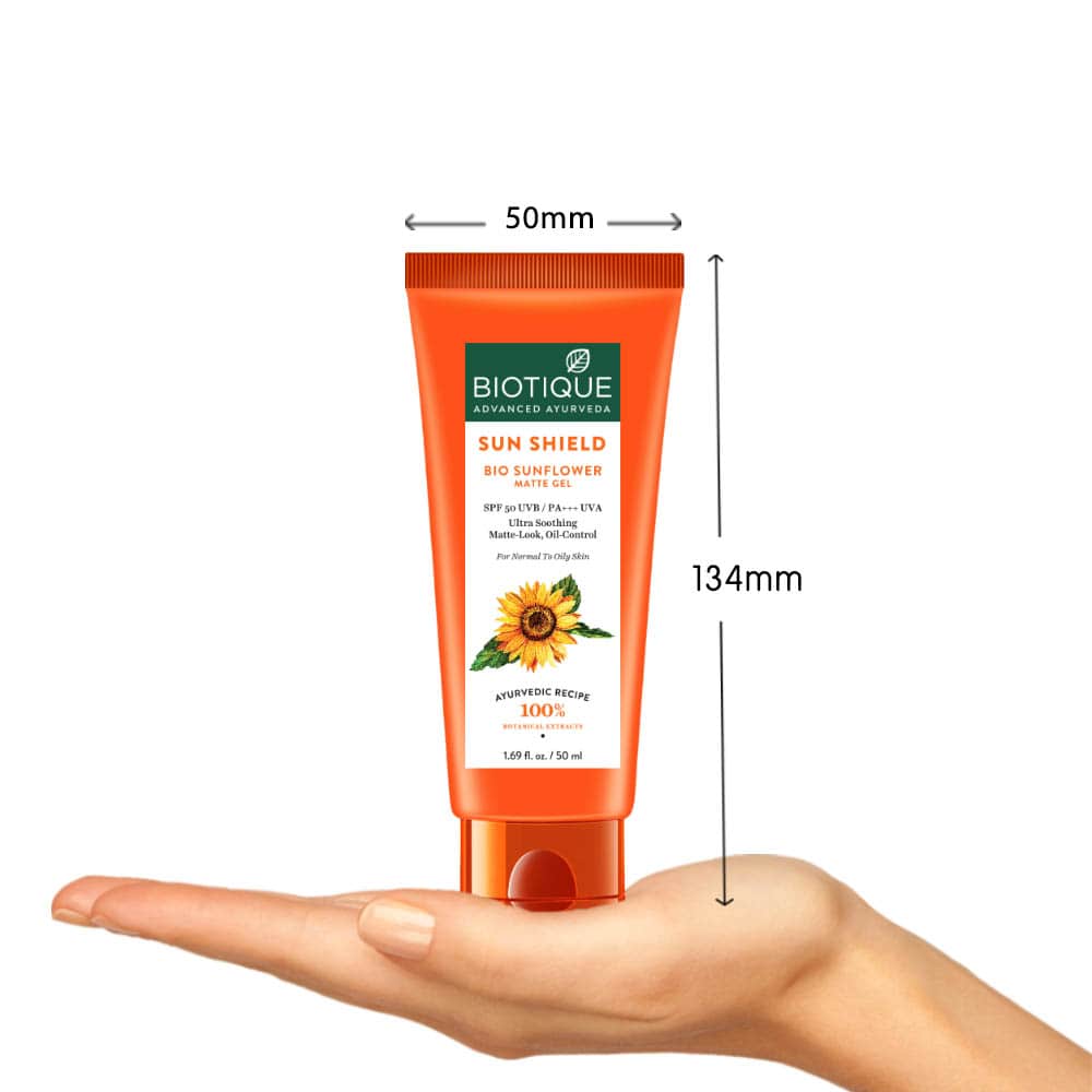 Sun shield sunflower matte gel spf 50 uvb