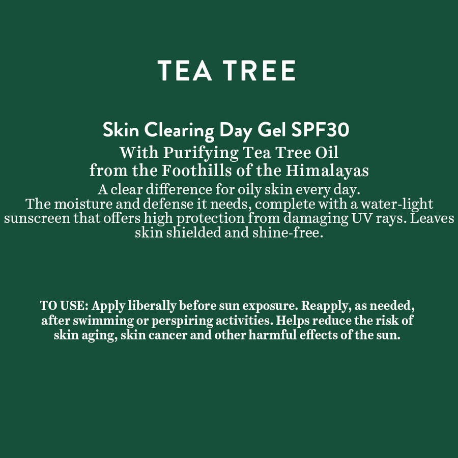 Tea Tree skin clearing day gel SPF 30 50gm