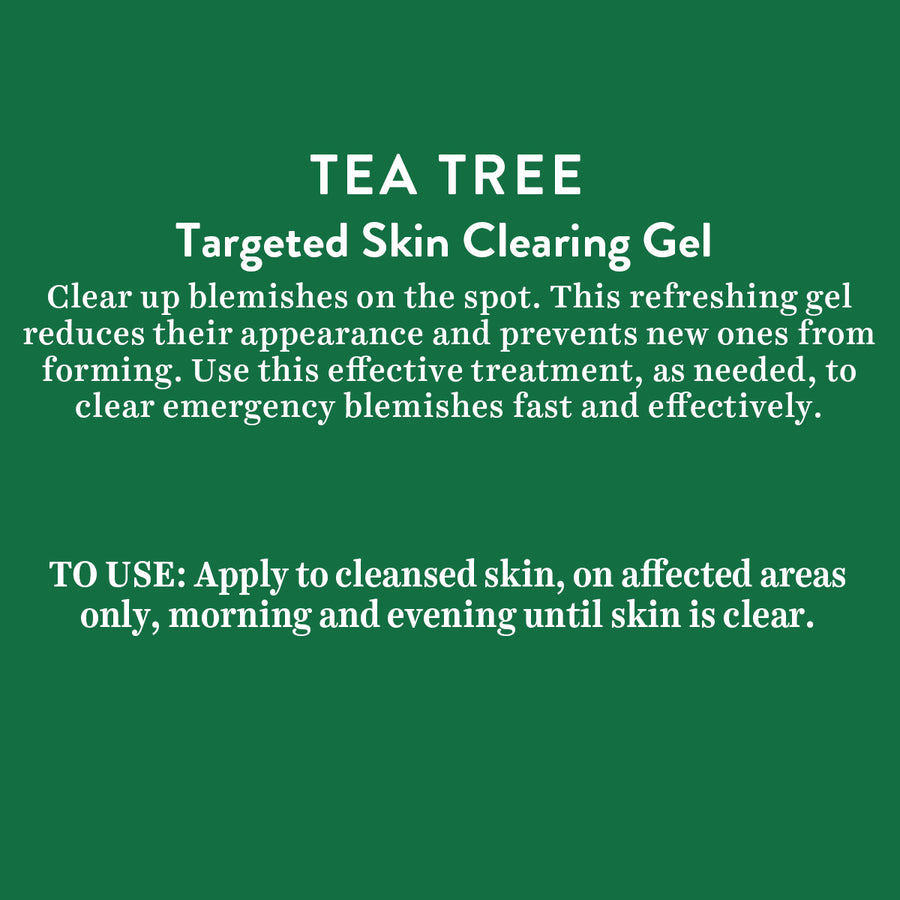 Tea Tree targetted skin clearing gel 15gm (N24)