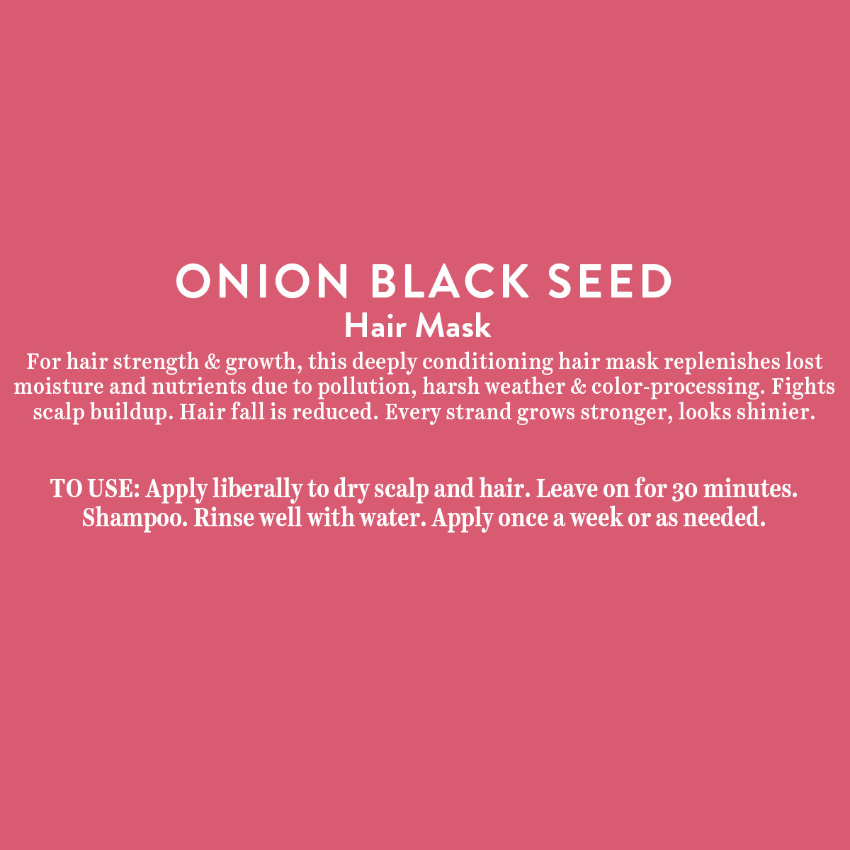 Onion  black seed hair mask 175g