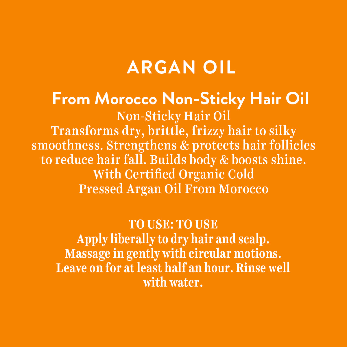 Argan oil from morocco non sticky hair oil 200ml