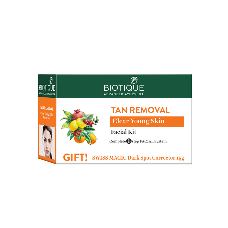 Tan removal clear young skin facial kit (5x10g + 15g)