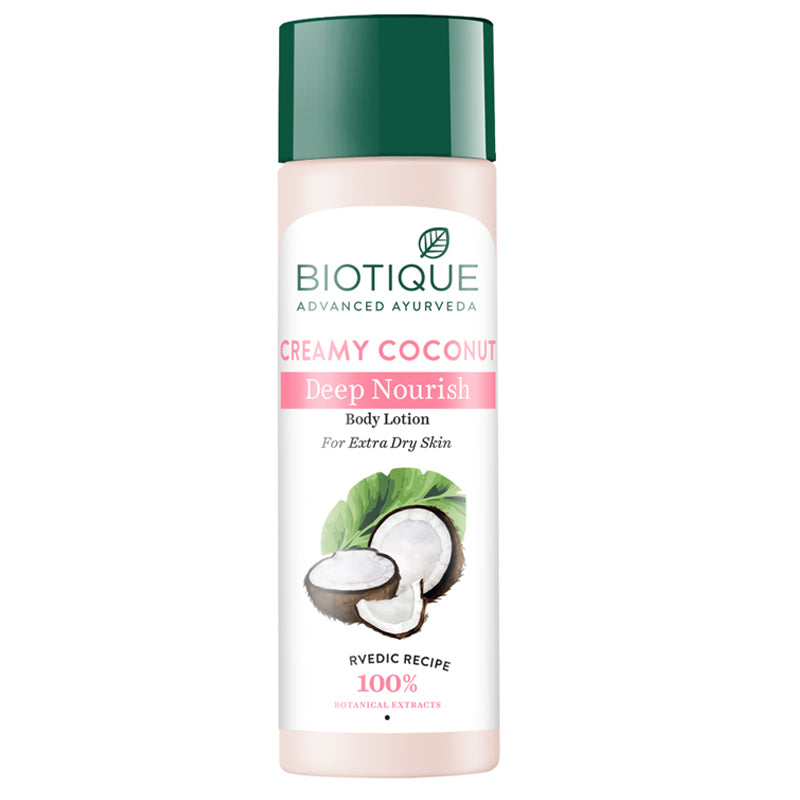 Buy Creamy Coconut Deep Nourish Body Lotion Online at Best Price – Biotique