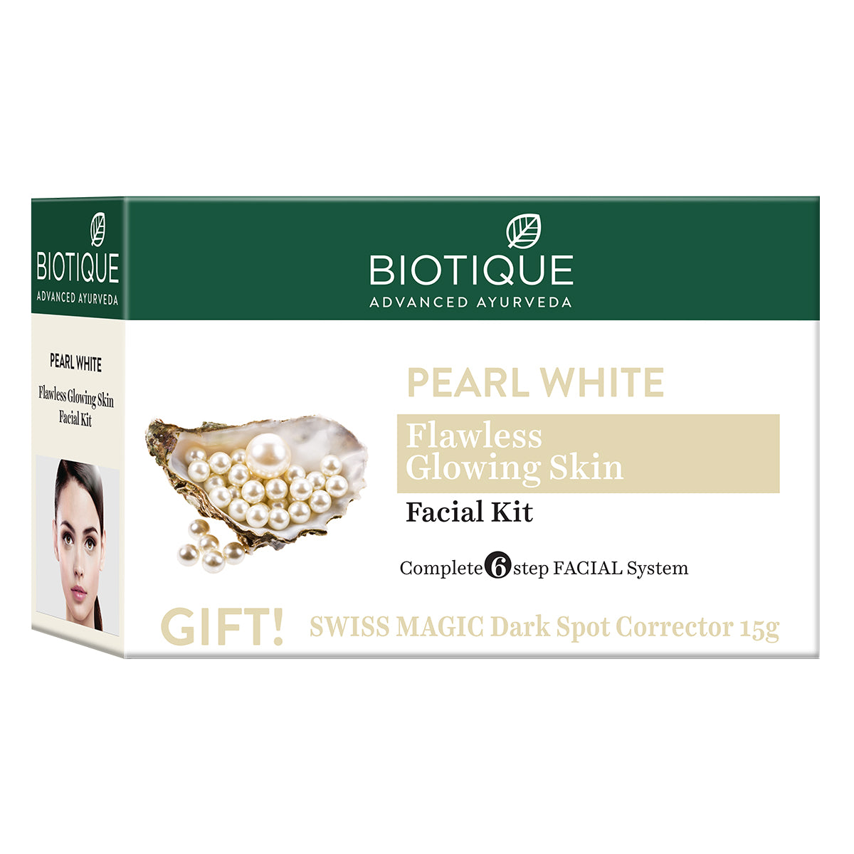 PEARL WHITE Flawless Glowing Skin Facial Kit (5x10g + 15g)