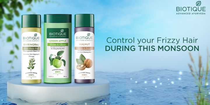 HOW TO CONTROL FRIZZY HAIR DURING THE MONSOON?