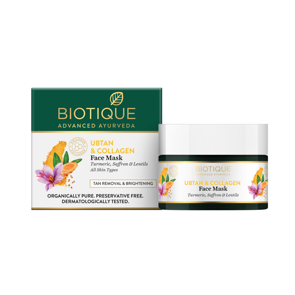 Biotique ubtan & collagen face mask 50g