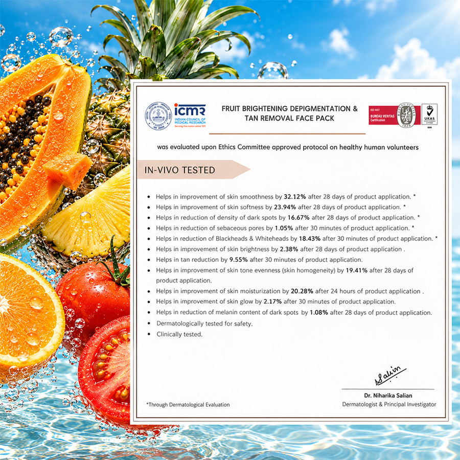 FRUIT Brightening Depigmentation & Tan Removal Face Pack - 235g