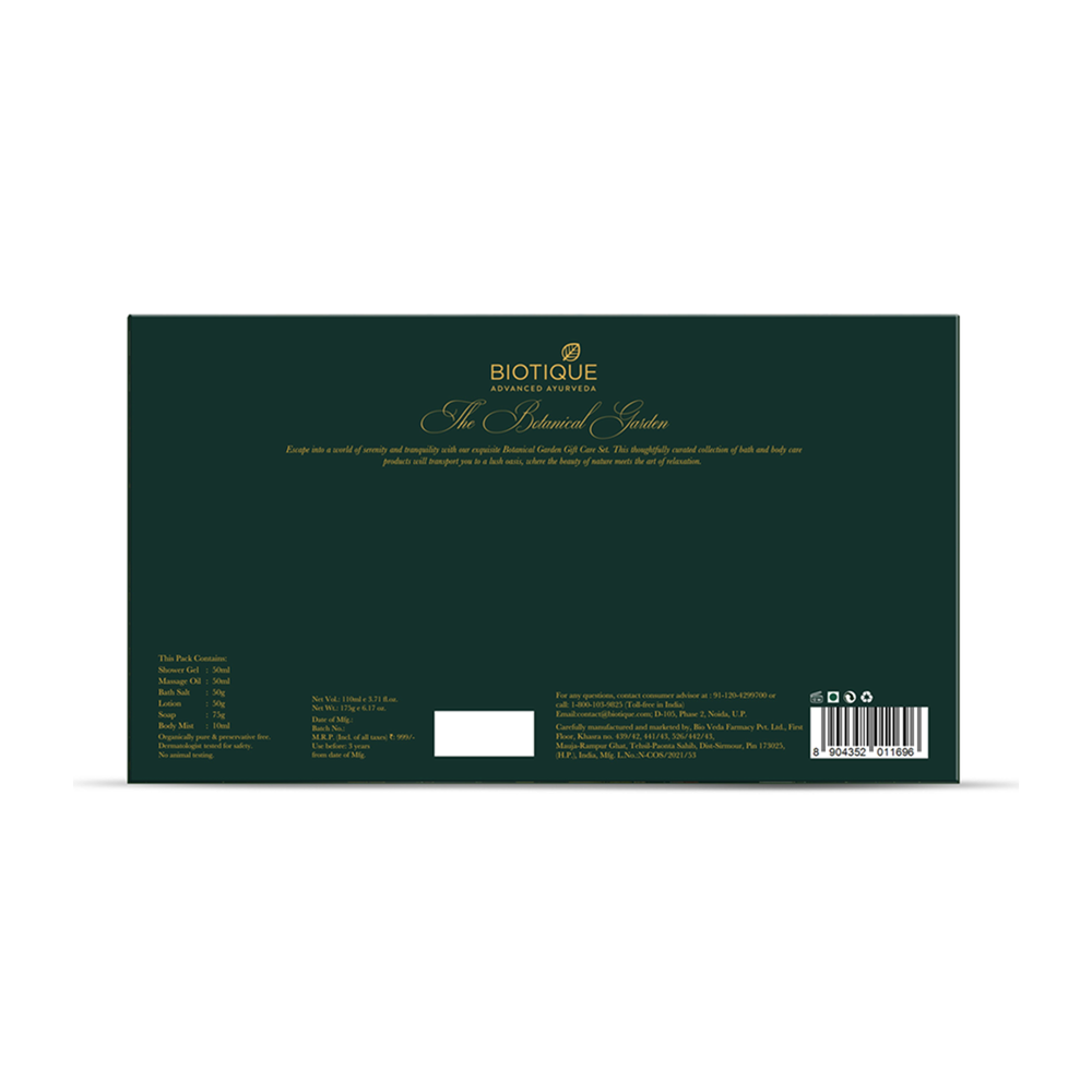 Biotique the botanical garden - bath & body care gift set (6 x 50ml)