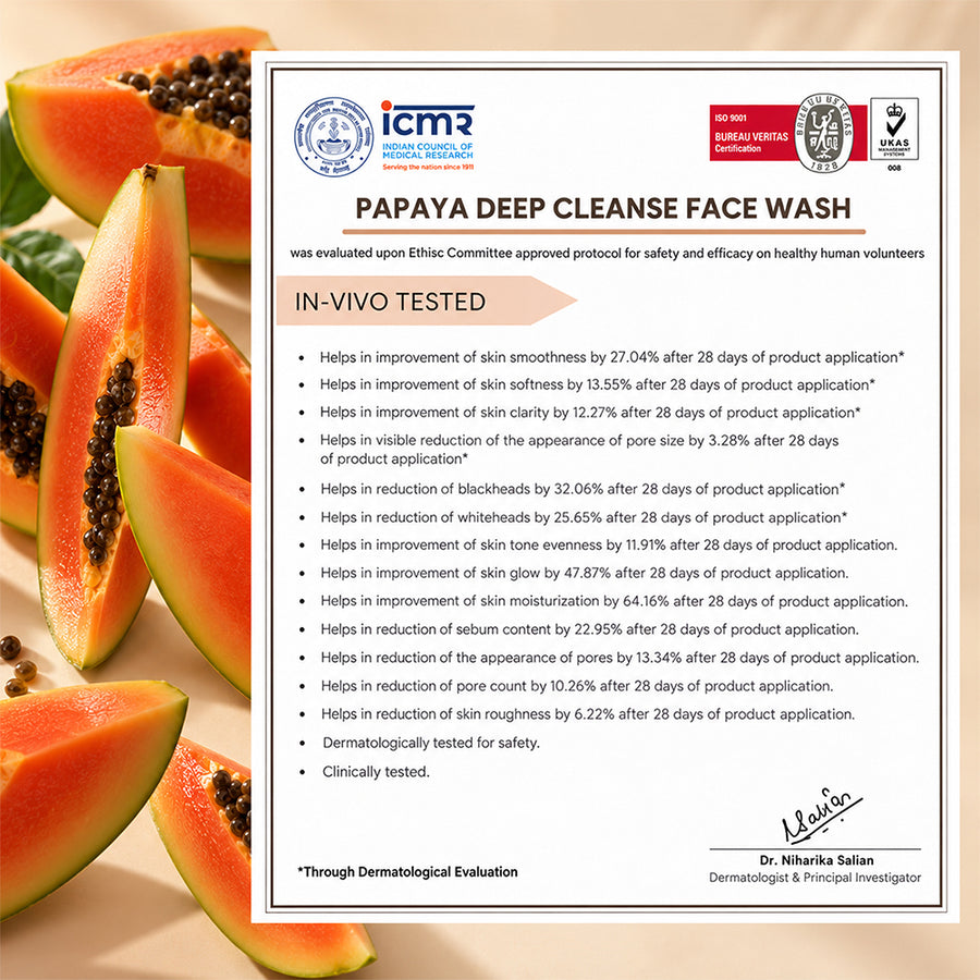 Papaya Deep Cleanse Face Wash 300ml