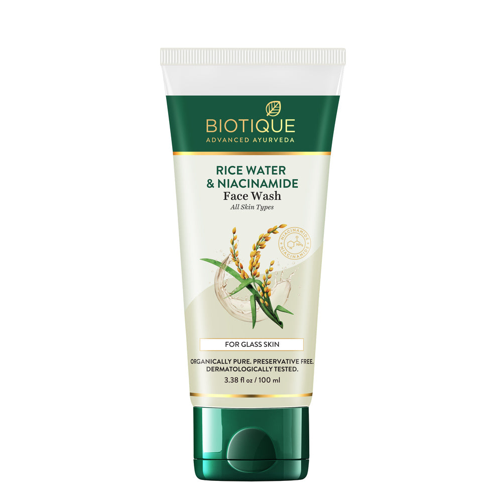 BIOTIQUE RICE WATER & NIACINAMIDE Gel Face Wash 100ml