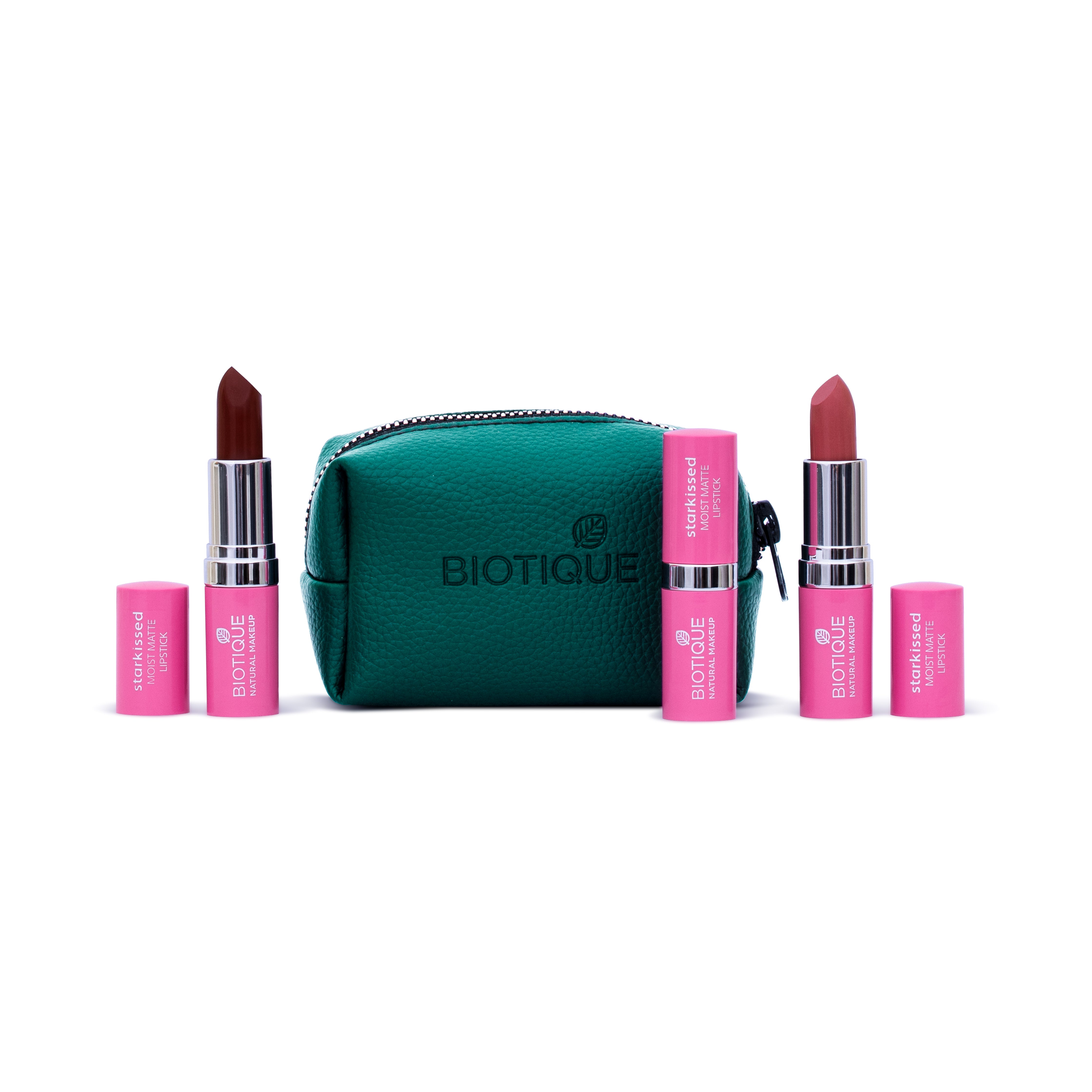 Lipstick pack of 3: nude edition with lipstick case