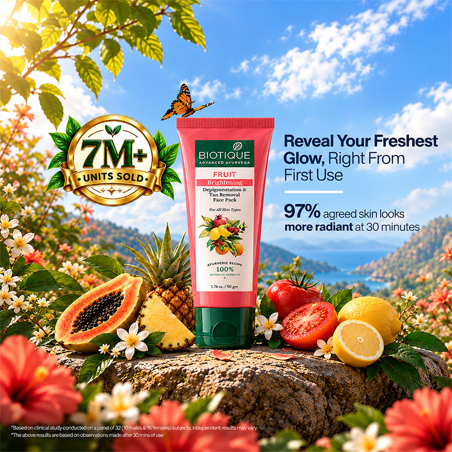 FRUIT Brightening Depigmentation & Tan Removal Face Pack - 100g