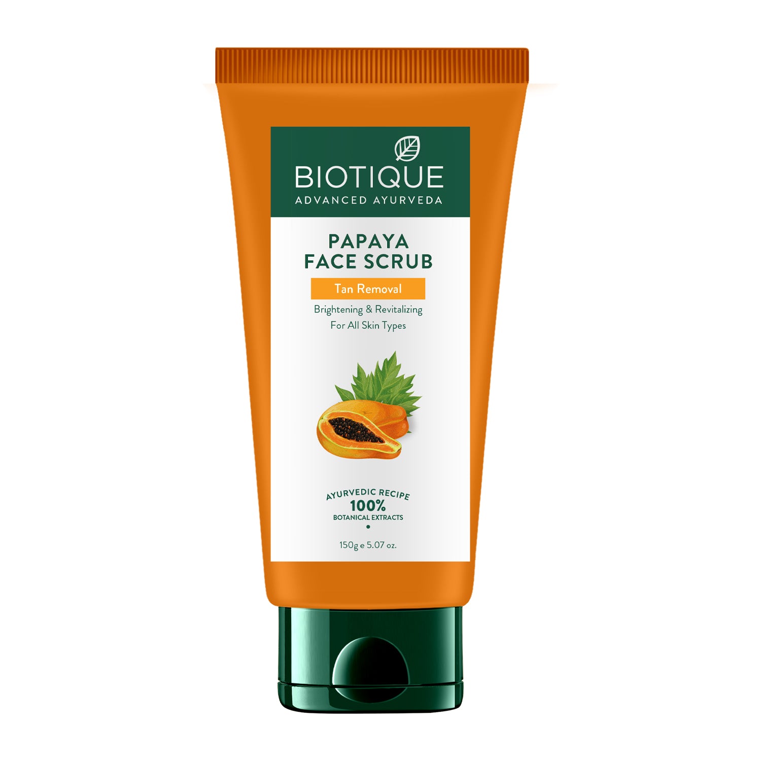 Papaya tan removal brightening & revitalizing face scrub