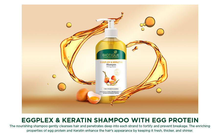 BIOTIQUE EGGPLEX & KERATIN Shampoo 300ml
