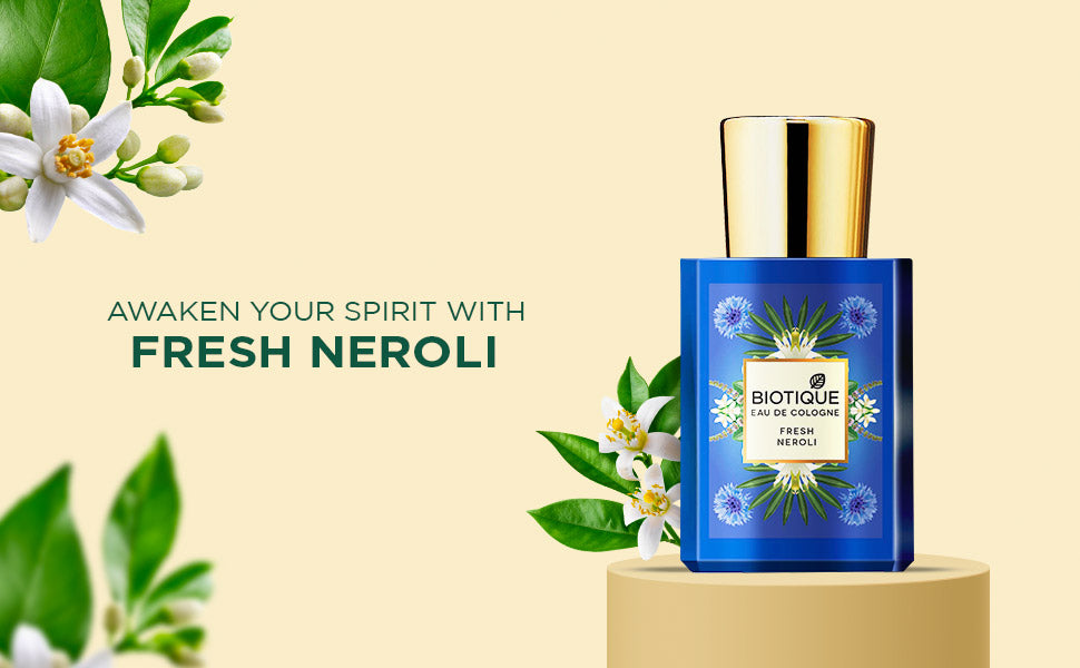 BIOTIQUE FRESH NEROLI Eau De Cologne 50ml (Pack of 2) A+ content
