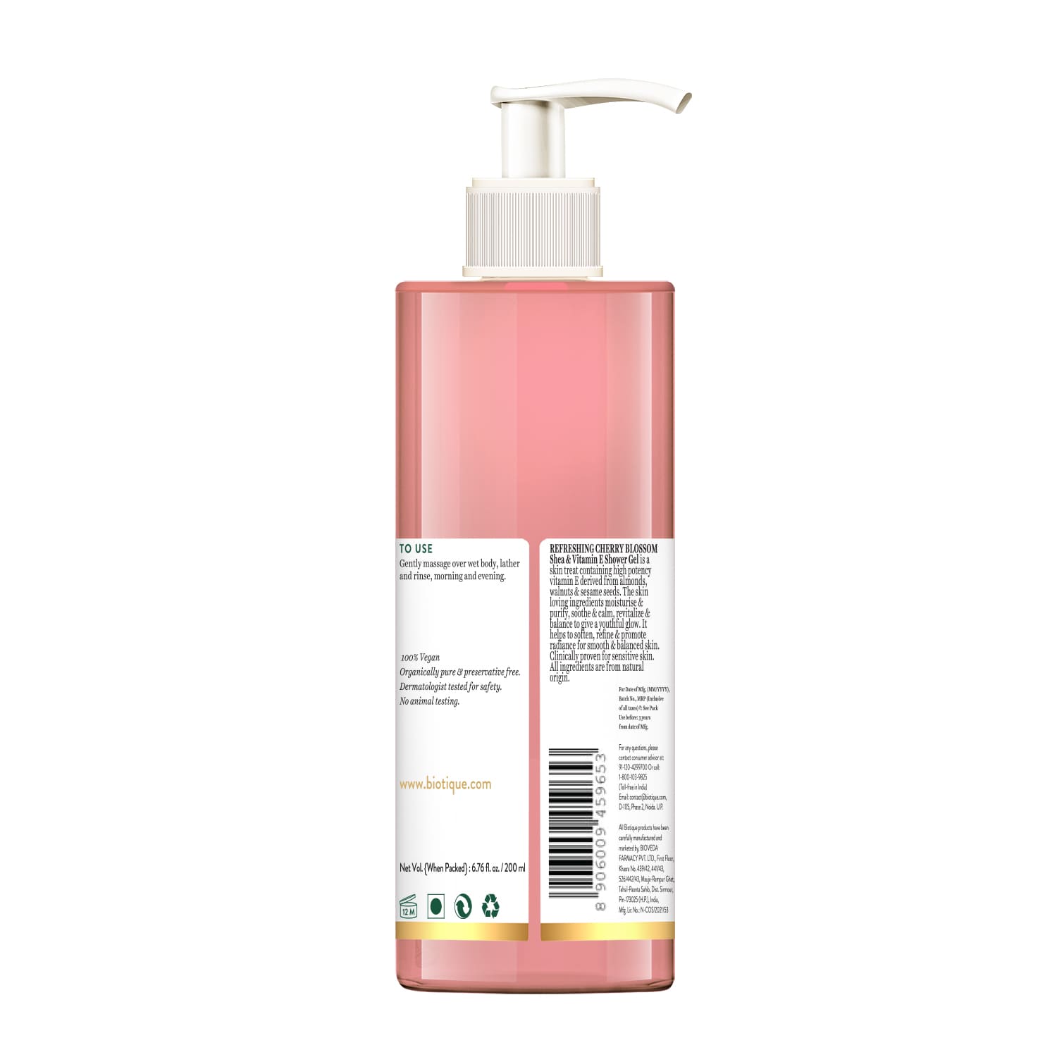 REFRESHING CHERRY BLOSSOM Shea & Vitamin E Shower Gel- 200ml