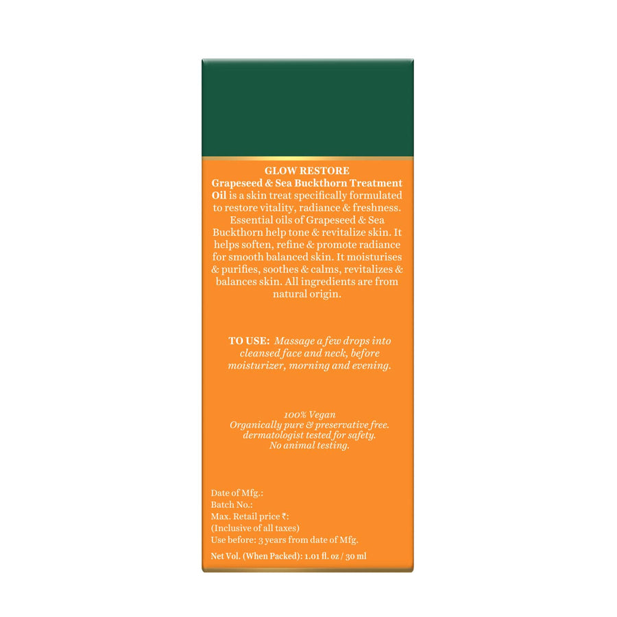 GLOW RESTORE Grapeseed & Sea Buckthorn Treatment Oil 30ml