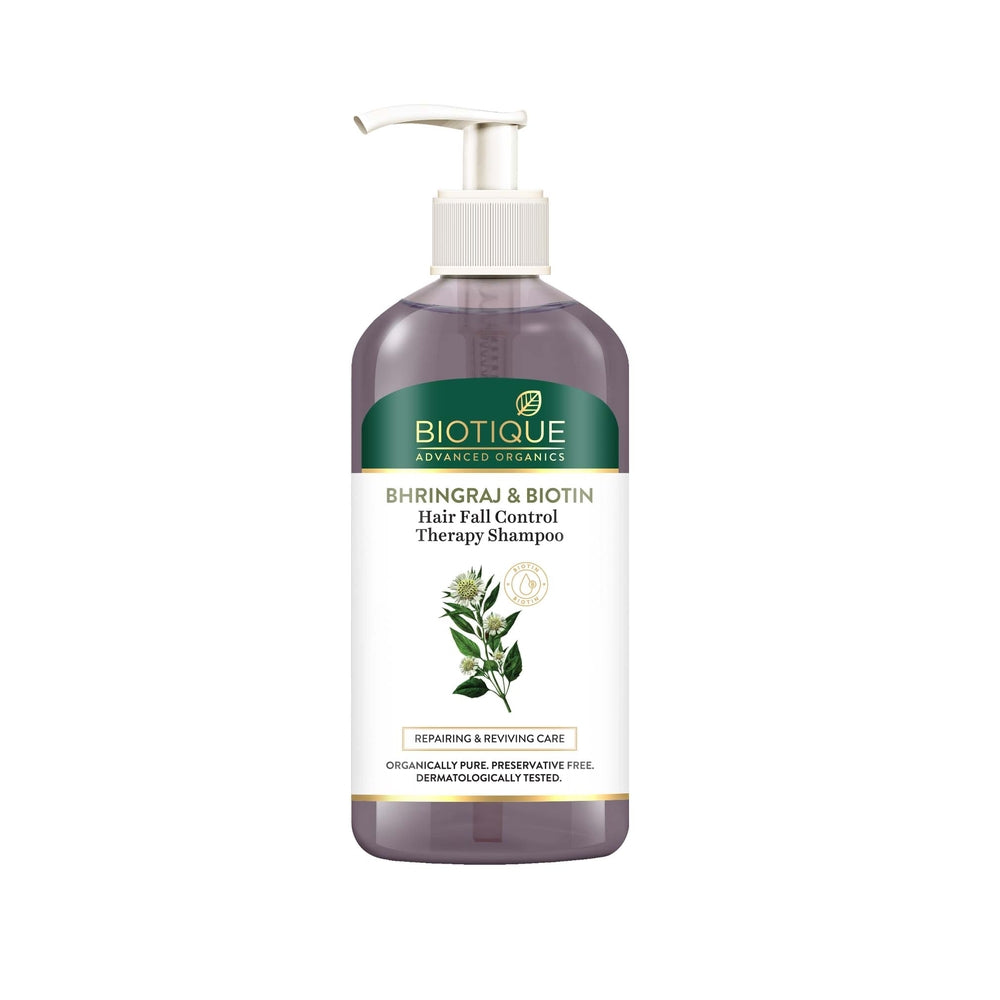 Biotique bhringraj & biotin hair fall control therapy shampoo 300ml