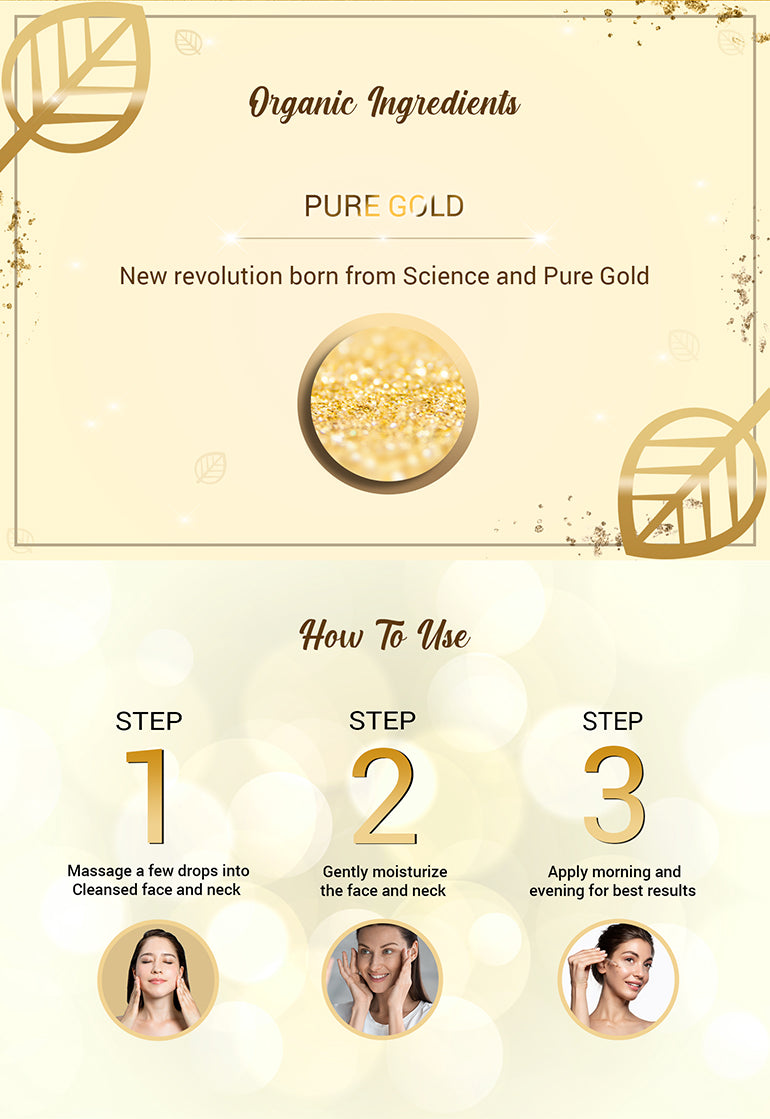 How to use 24K GOLD TREATMENT OIL Concentrate Pure Gold 30 ml