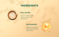 Biotique rice water & niacinamide gel face scrub 100ml