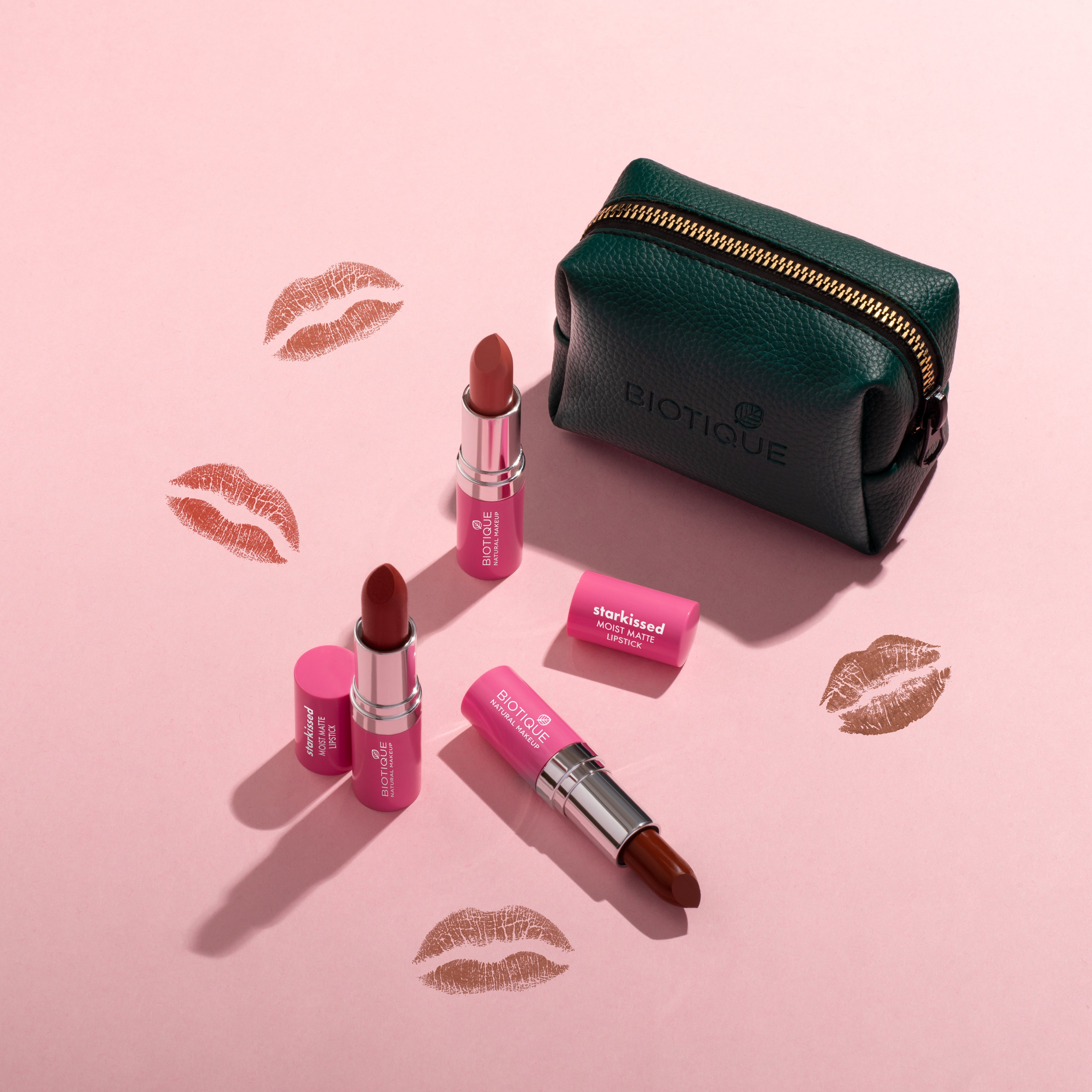 Lipstick Pack of 3: Nude Edition with Lipstick Case
