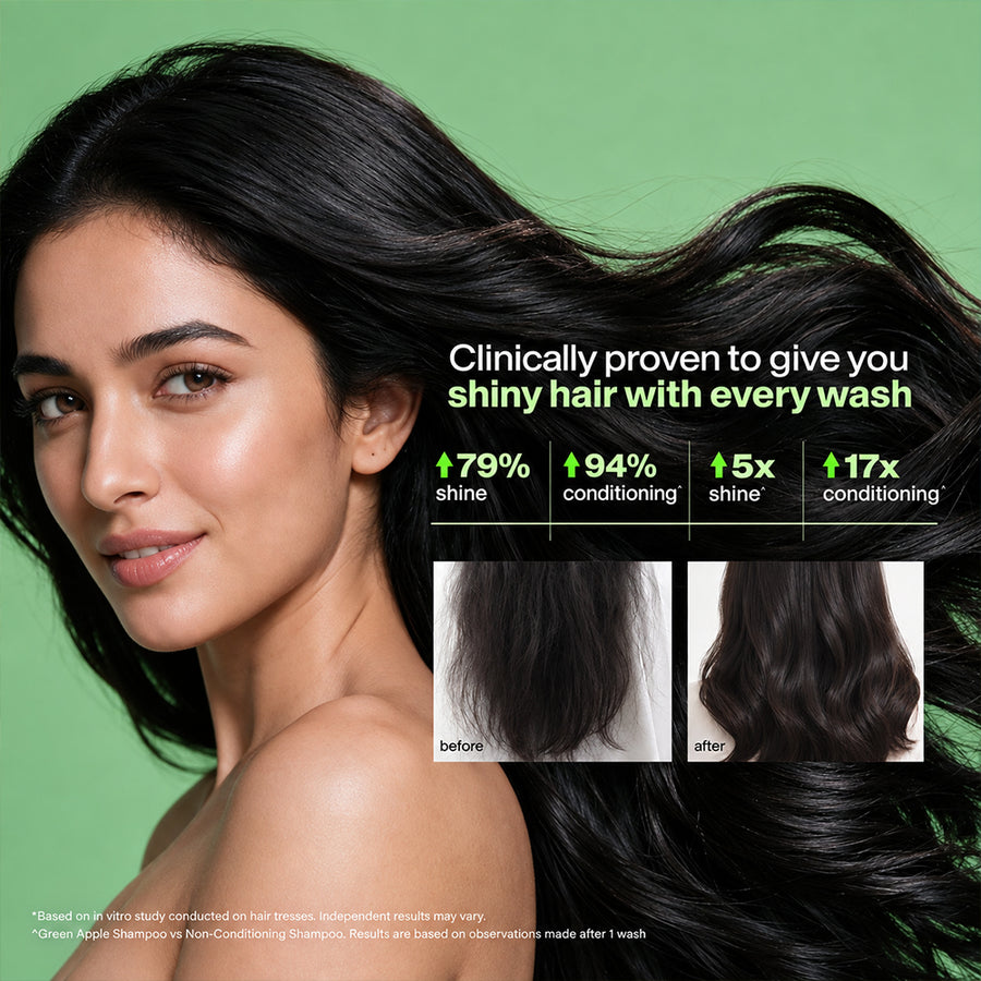 Green Apple Shine & Gloss Shampoo & Conditioner - 340ml