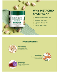 Pistachio anti ageing nourishing face pack - 175g