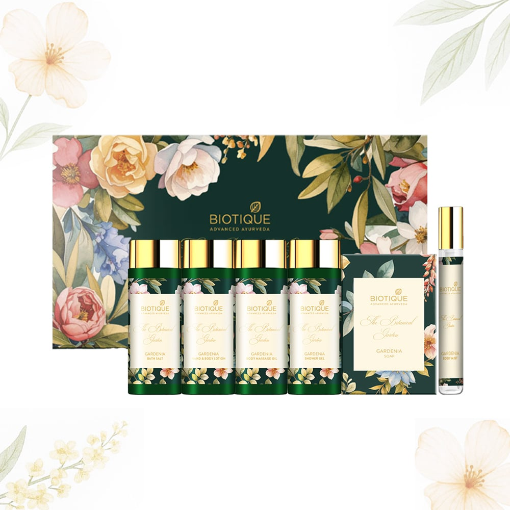 Biotique the botanical garden - bath & body care gift set (6 x 50ml)