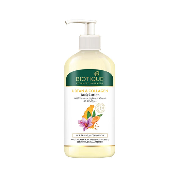 Biotique ubtan & collagen body lotion