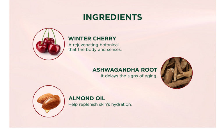 Winter Cherry Rejuvenating Body Lotion - 180ml A+ content