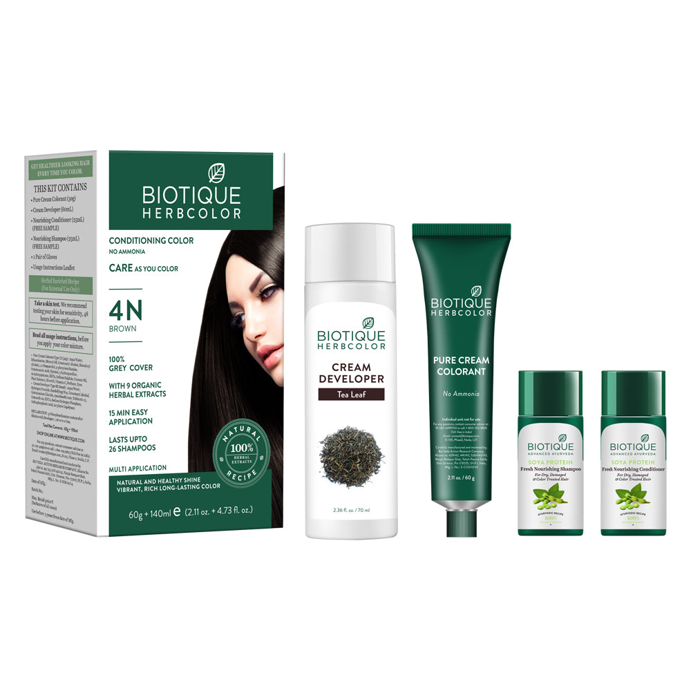 Herbcolor brown- 4n, 60g+140ml