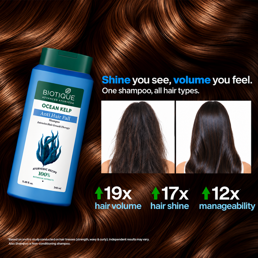 OCEAN KELP Anti Hair Fall Shampoo 340ml (Pack Of 2)