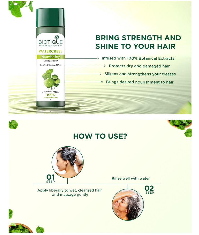 How to use WATERCRESS Nourishing Conditioner 120ml