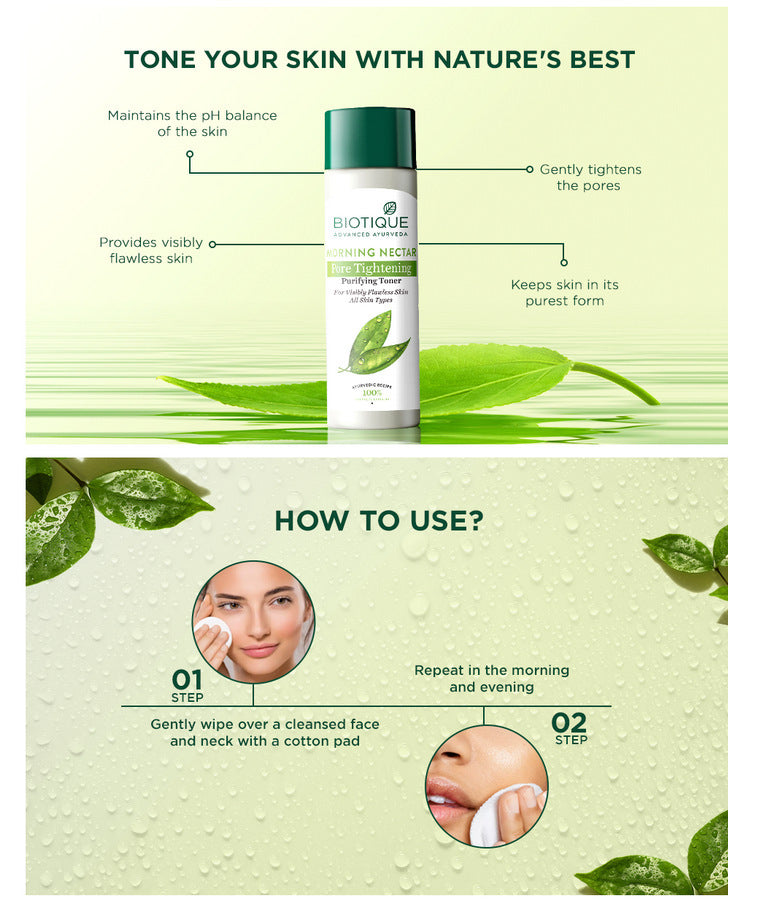MORNING NECTAR Pore Tightening Purifying Toner 120ml A+ content