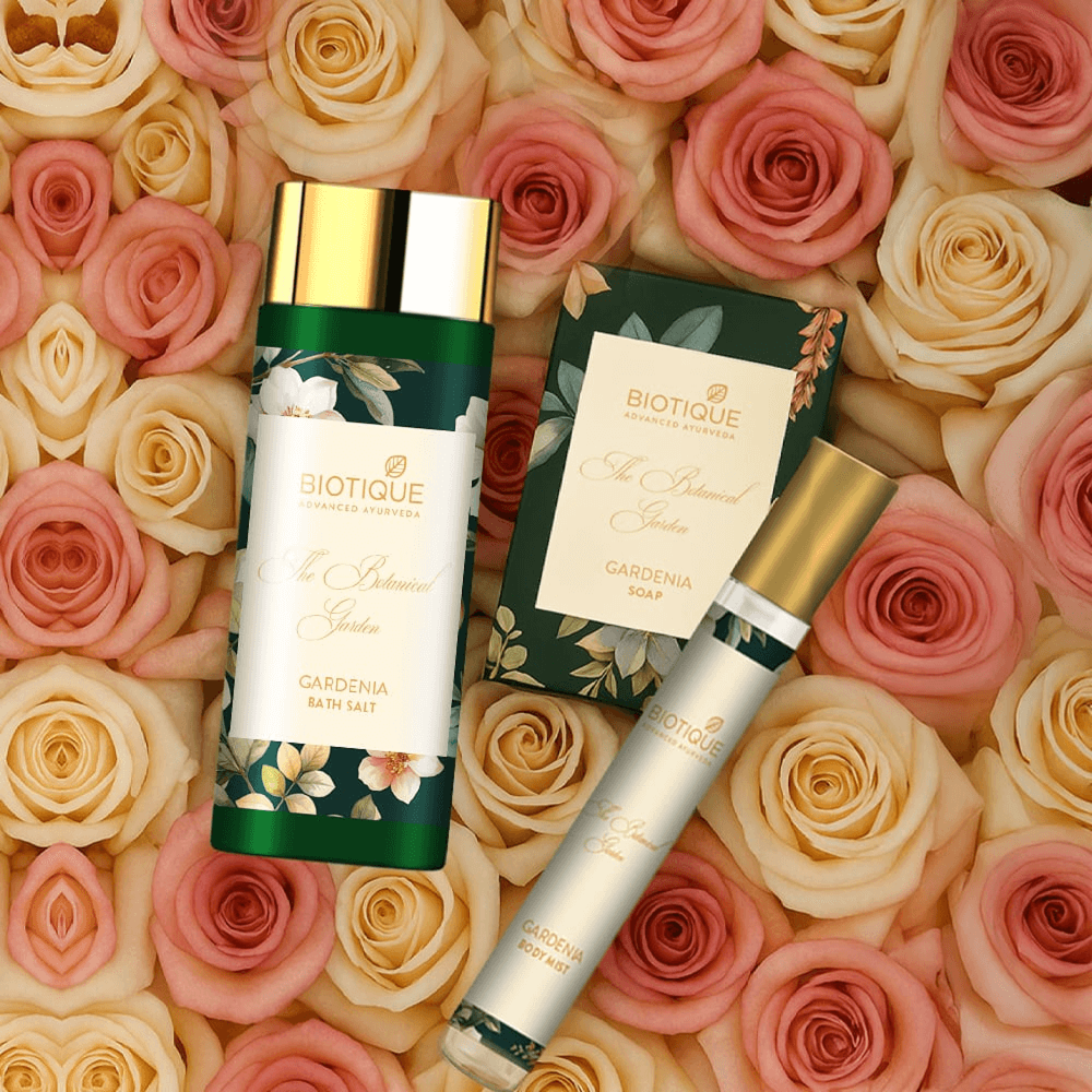 Biotique the botanical garden - bath & body care gift set (6 x 50ml)