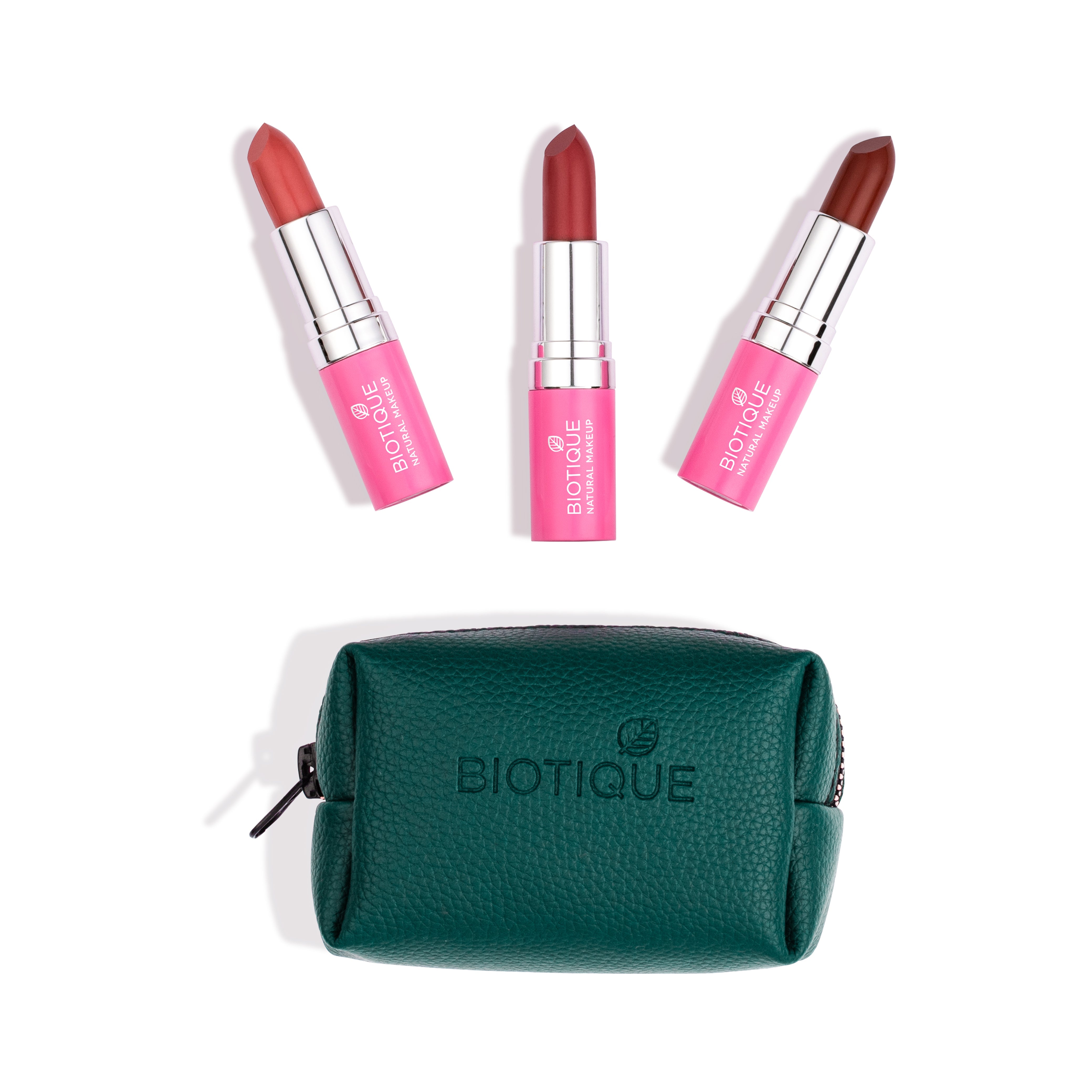 Lipstick Pack of 3: Nude Edition with Lipstick Case