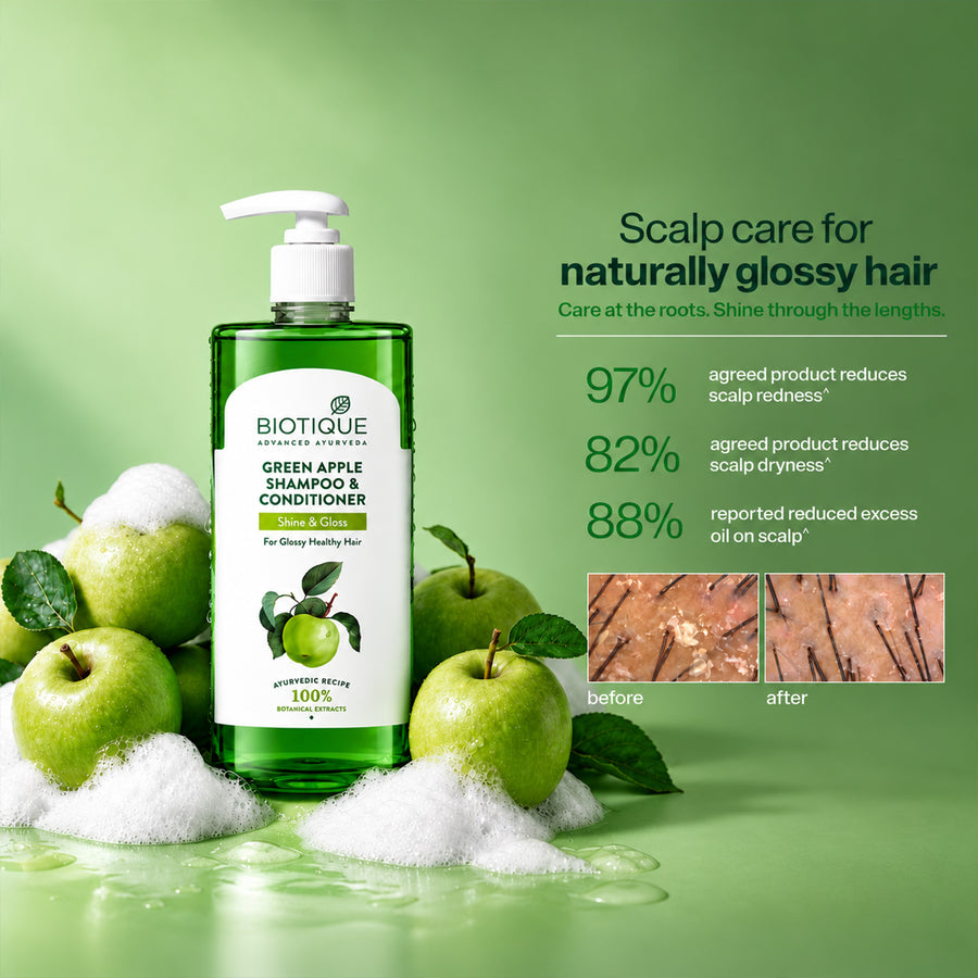 Green Apple Shine & Gloss Shampoo & Conditioner - 500ml