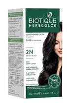 Biotique Herbcolor Hair Colour 2N Ebony Black (50g + 110ml)