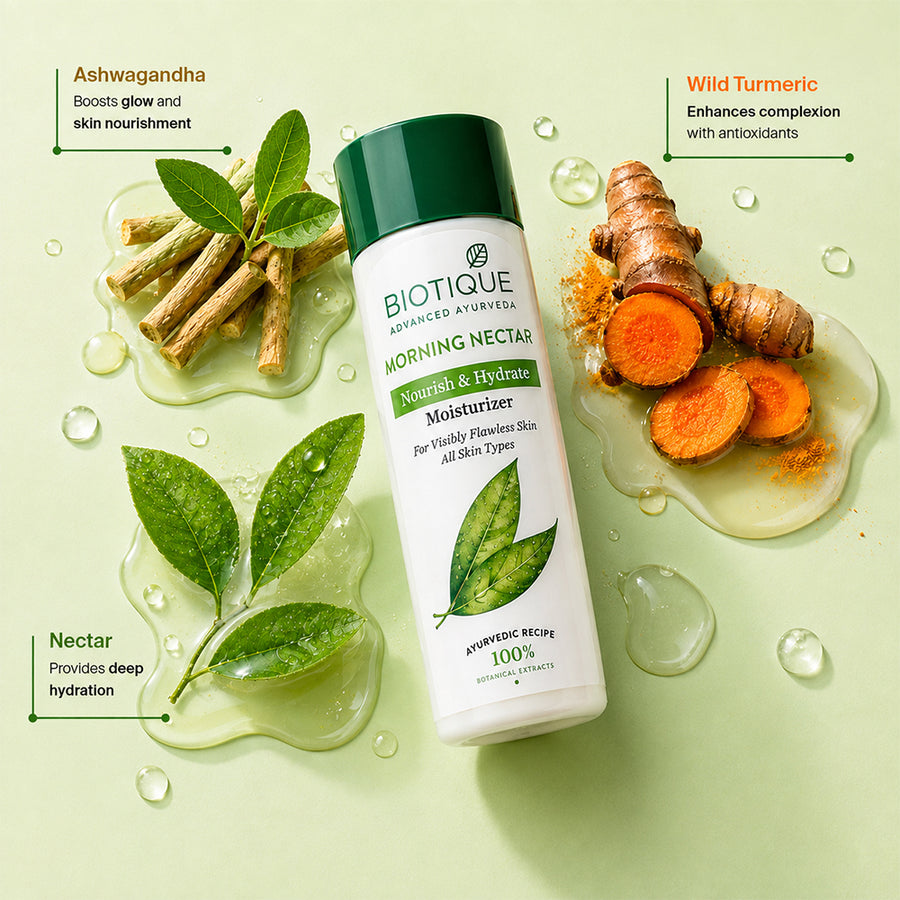 BIOTIQUE Bio Morning Nectar Nourishing Lotion 570ml (190ml x 3)