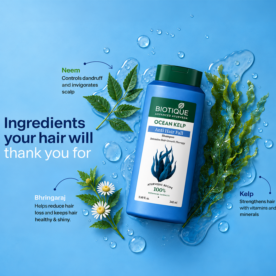 OCEAN KELP Anti Hair Fall Shampoo 340ml (Pack Of 2)