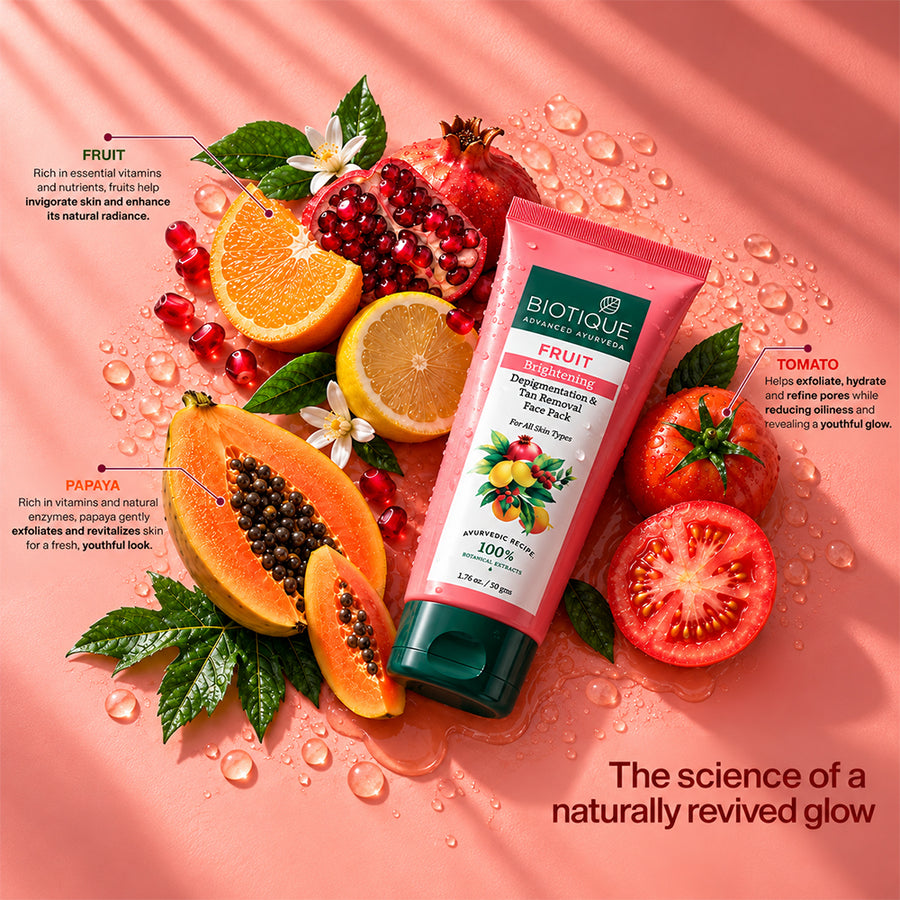 FRUIT Brightening Depigmentation & Tan Removal Face Pack - 100g